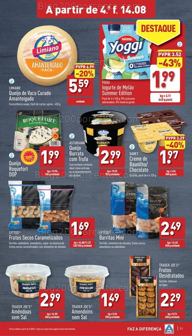 Antevisão Folheto ALDI Promoções de 14 a 20 agosto