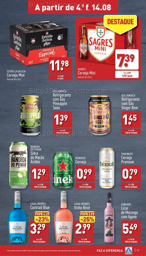 Antevisão Folheto ALDI Promoções de 14 a 20 agosto