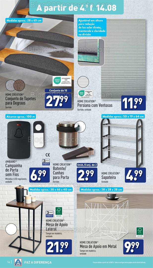 Antevisão Folheto ALDI Promoções de 14 a 20 agosto