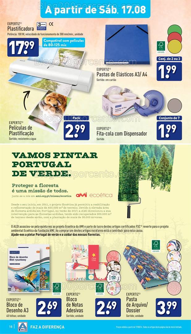 Antevisão Folheto ALDI Promoções de 14 a 20 agosto