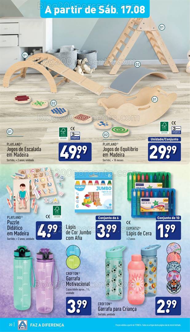 Antevisão Folheto ALDI Promoções de 14 a 20 agosto