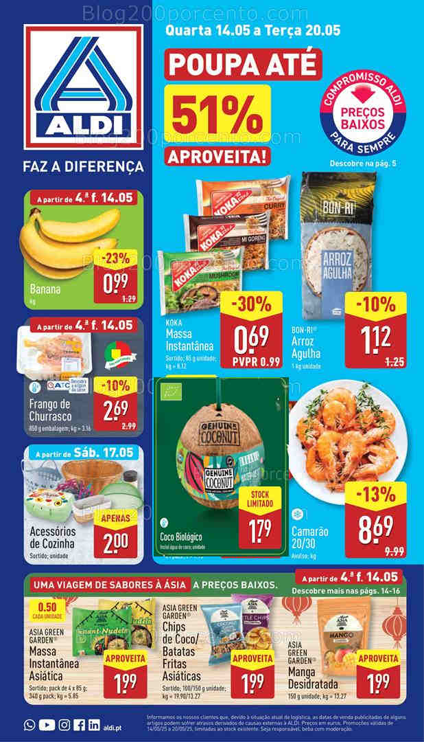 Antevisão Folheto ALDI Promoções de 14 a 20 maio all