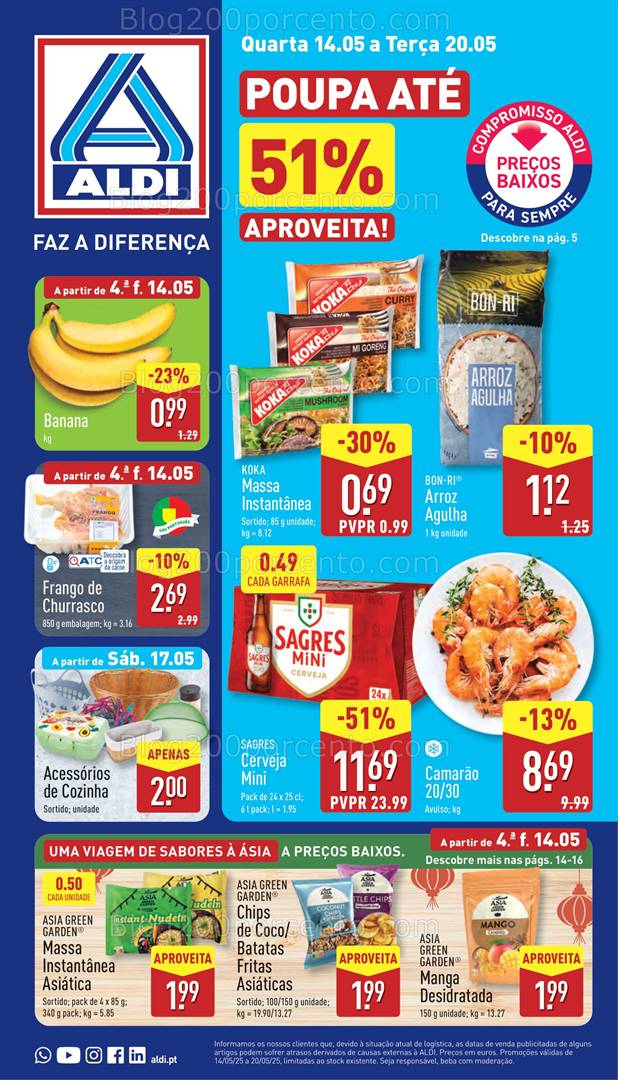 Antevisão Folheto ALDI Promoções de 14 a 20 maio all