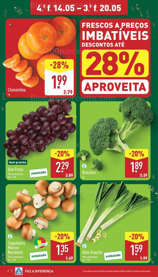 Antevisão Folheto ALDI Promoções de 14 a 20 maio all