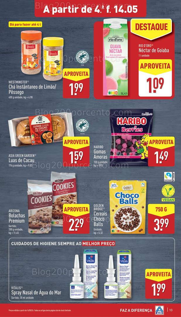 Antevisão Folheto ALDI Promoções de 14 a 20 maio all