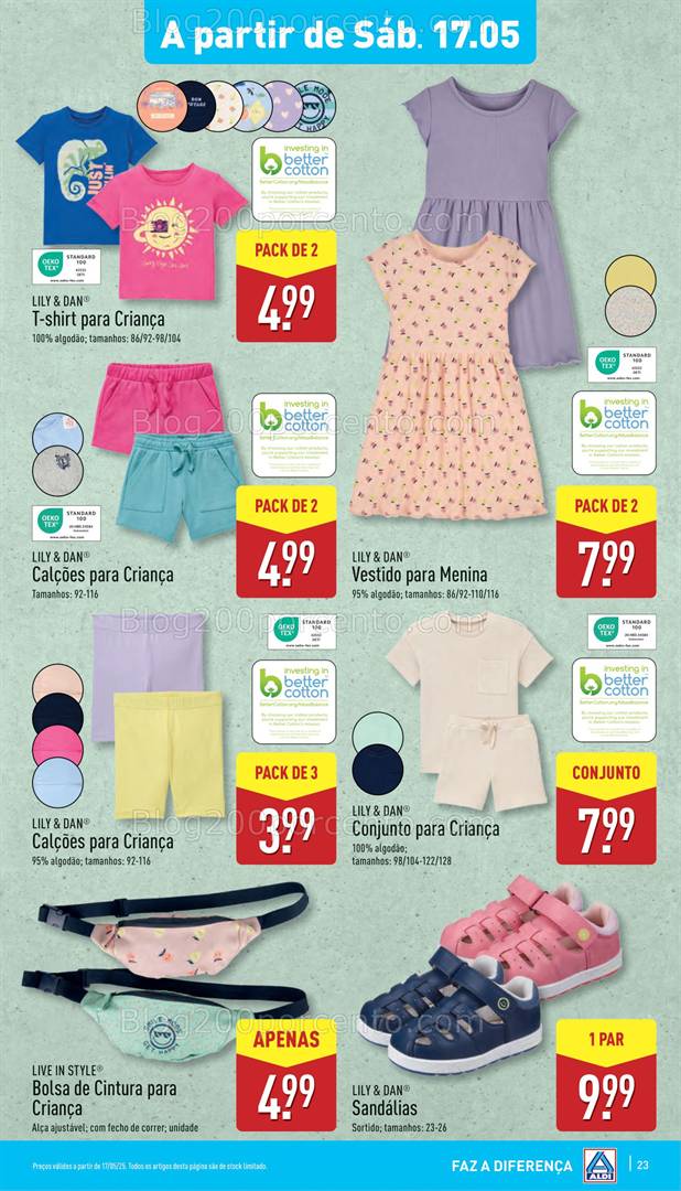 Antevisão Folheto ALDI Bazar Promoções a partir de 17 maio bazar