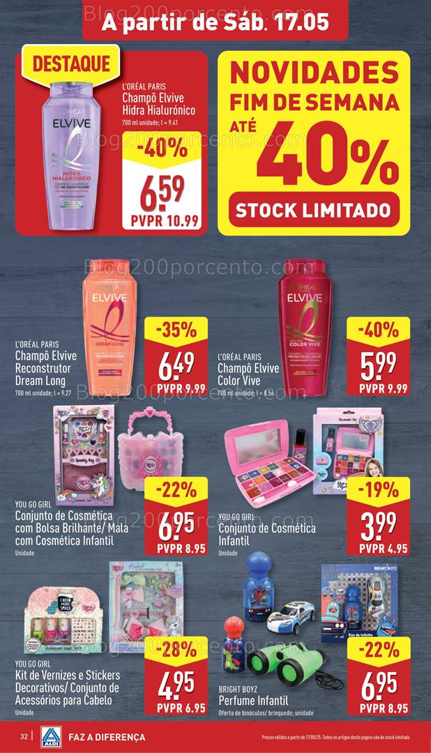Antevisão Folheto ALDI Bazar Promoções a partir de 17 maio brinquedos
