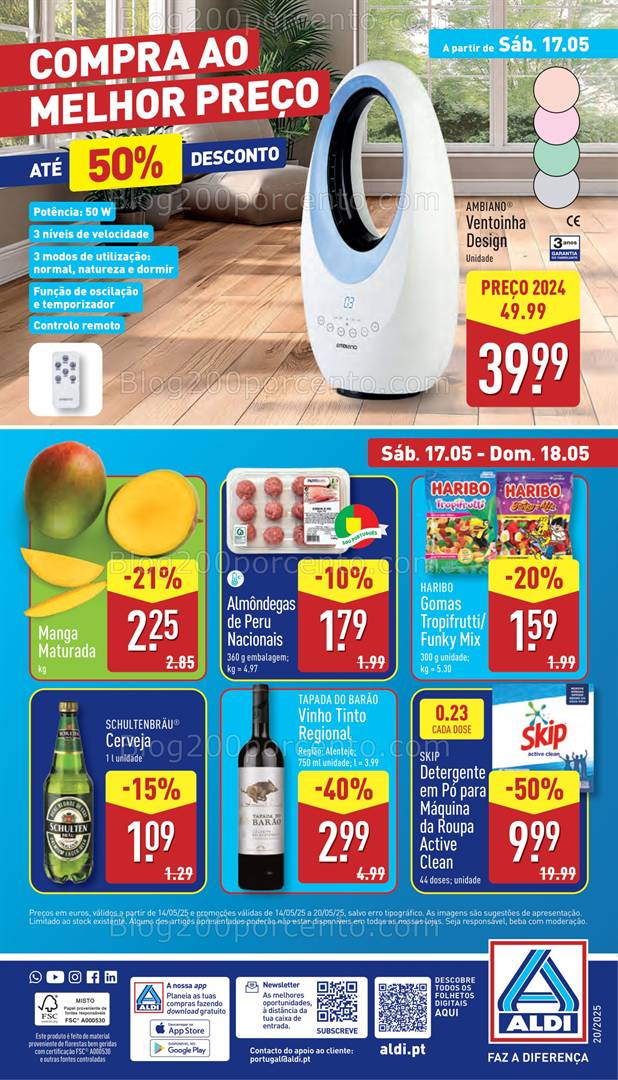 Antevisão Folheto ALDI Bazar Promoções a partir de 17 maio bazar