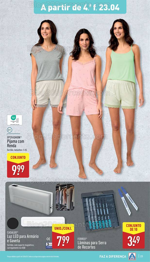 Antevisão Folheto ALDI Bazar Promoções a partir de 23 Abril