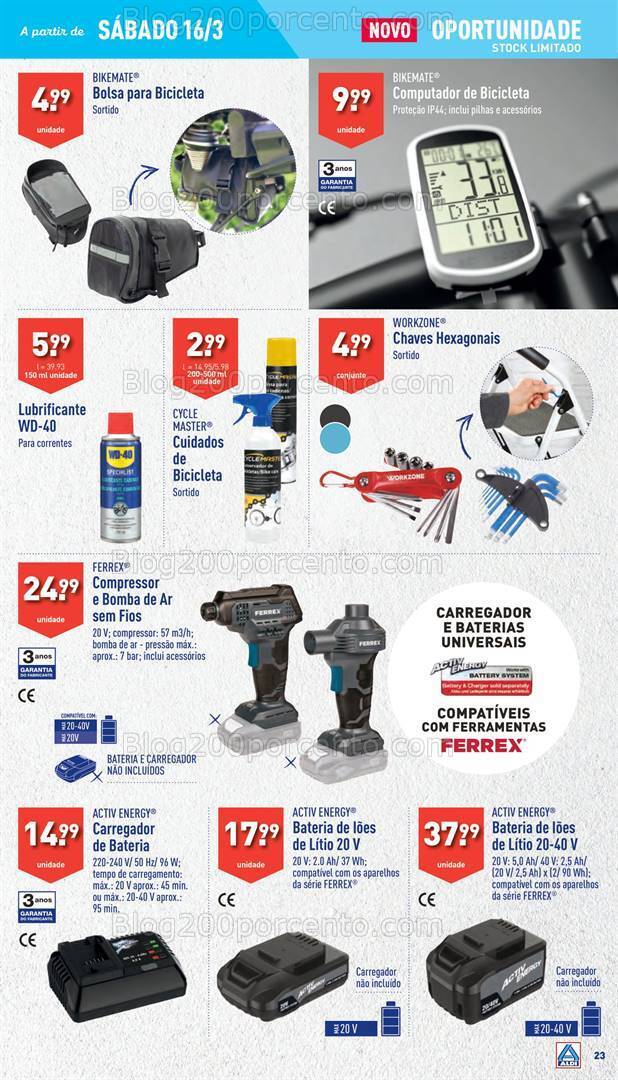 Antevisão Folheto ALDI Bazar Promoções a partir de 16 março