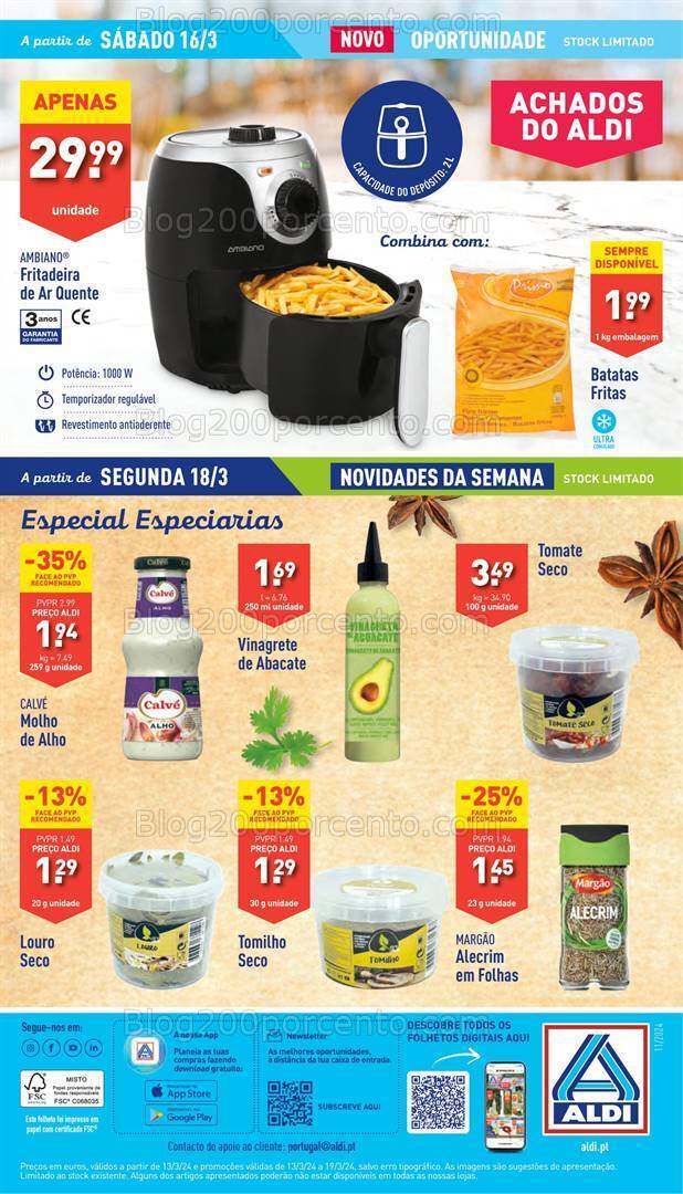 Antevisão Folheto ALDI Bazar Promoções a partir de 16 março