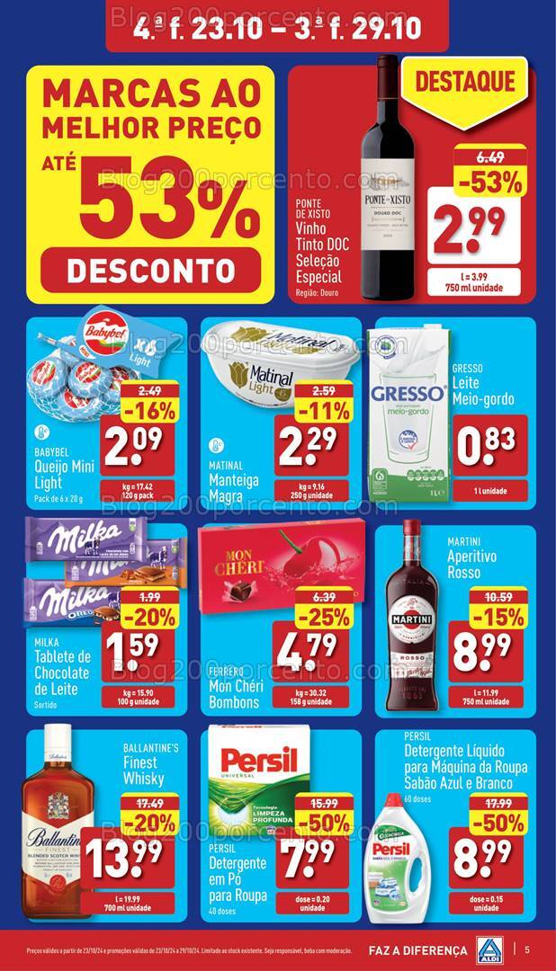 Antevisão Folheto ALDI Promoções de 23 a 29 outubro