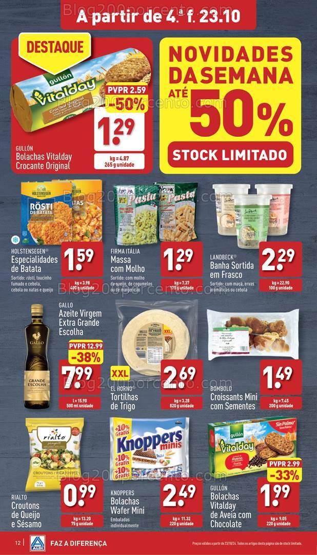 Antevisão Folheto ALDI Promoções de 23 a 29 outubro