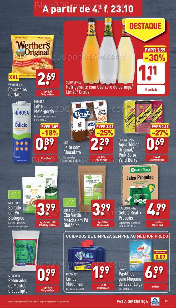 Antevisão Folheto ALDI Promoções de 23 a 29 outubro