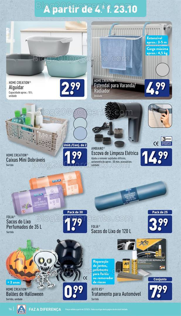 Antevisão Folheto ALDI Promoções de 23 a 29 outubro
