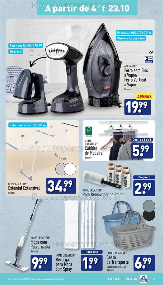 Antevisão Folheto ALDI Promoções de 23 a 29 outubro