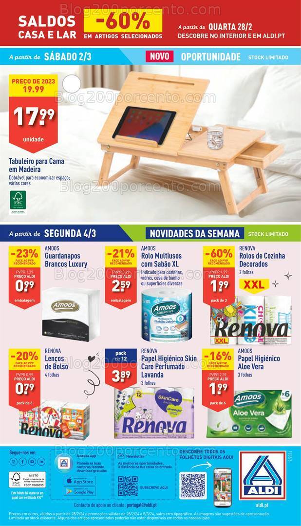 Antevisão Folheto ALDI Bazar Promoções de 28 fevereiro a 5 março
