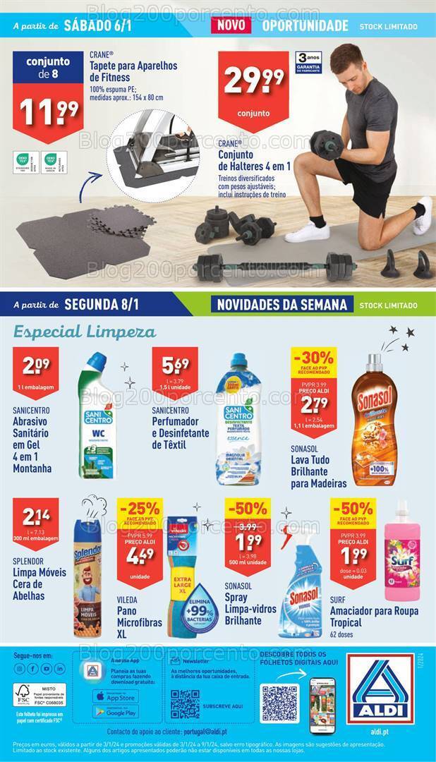 Antevisão Folheto ALDI Bazar Promoções a partir de 6 janeiro