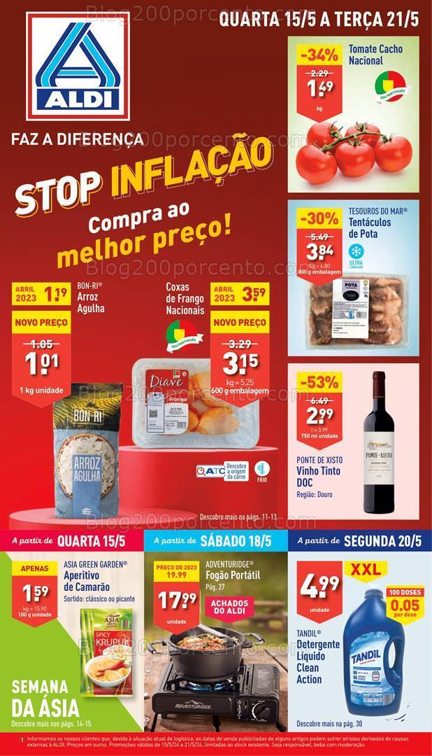 Antevisão Folheto ALDI Promoções de 15 a 21 maio