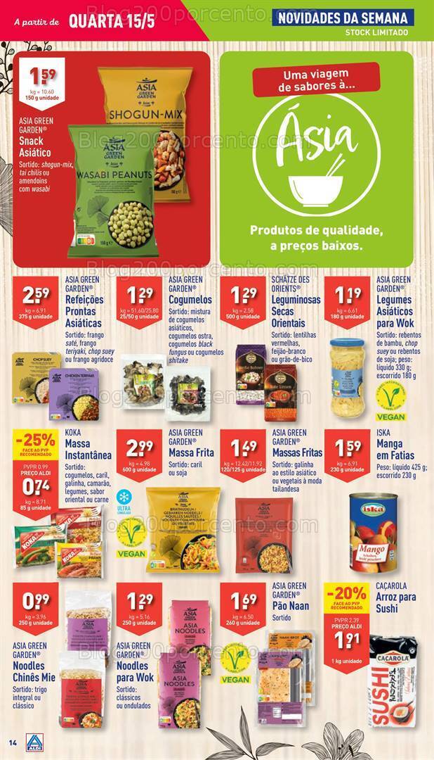 Antevisão Folheto ALDI Promoções de 15 a 21 maio
