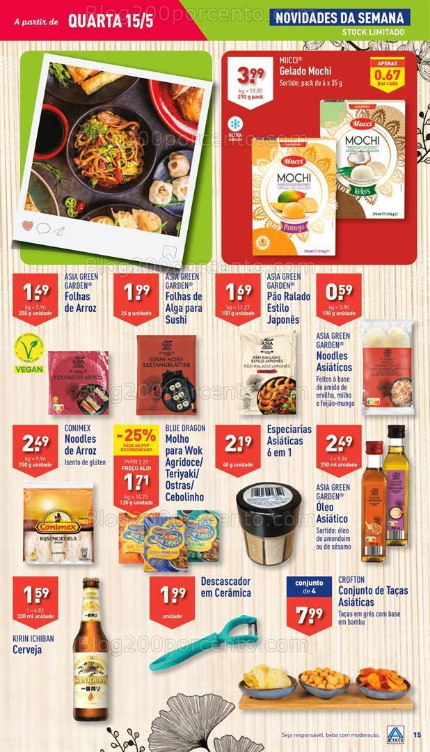 Antevisão Folheto ALDI Promoções de 15 a 21 maio