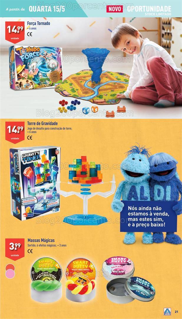 Antevisão Folheto ALDI Promoções de 15 a 21 maio
