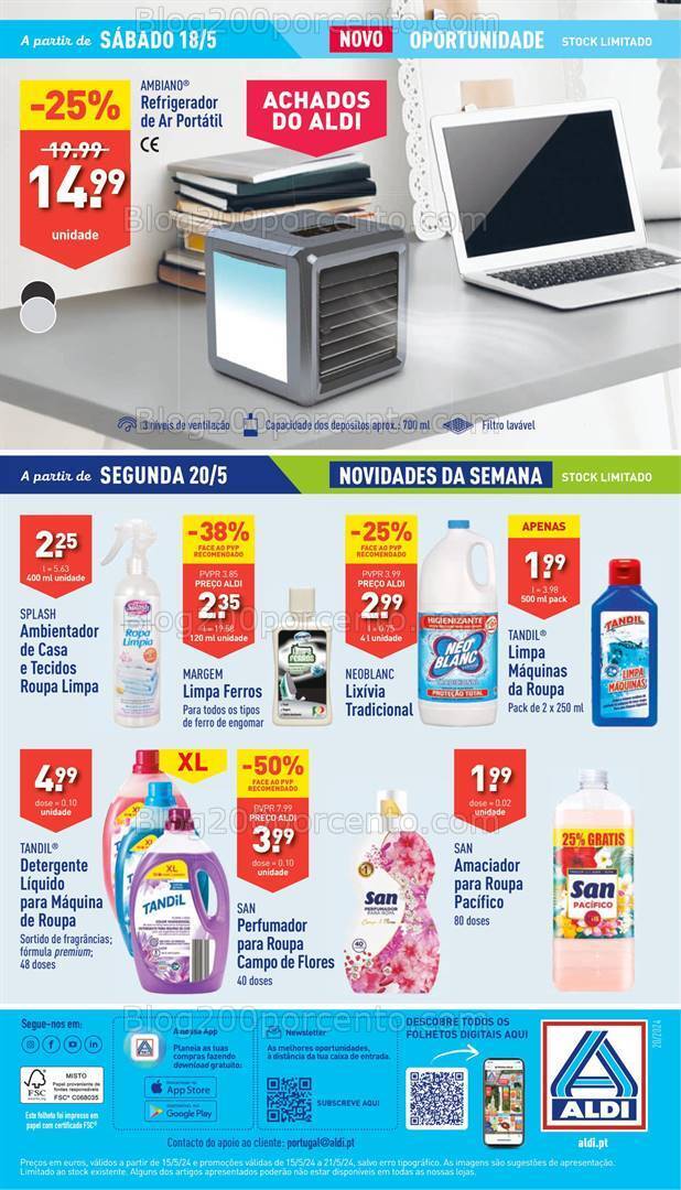 Antevisão Folheto ALDI Promoções de 15 a 21 maio