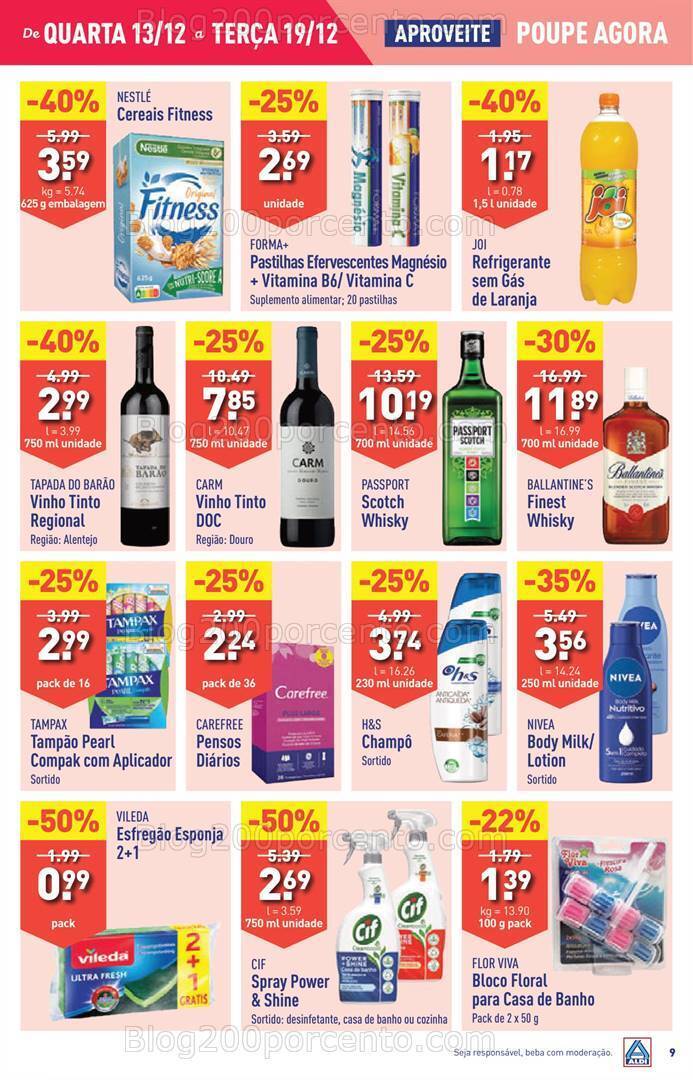 Antevisão Folheto ALDI Promoções de 13 a 19 dezembro