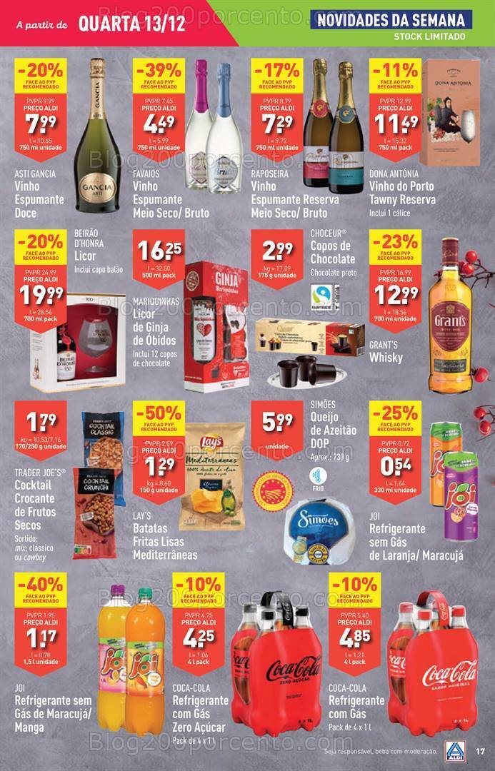 Antevisão Folheto ALDI Promoções de 13 a 19 dezembro