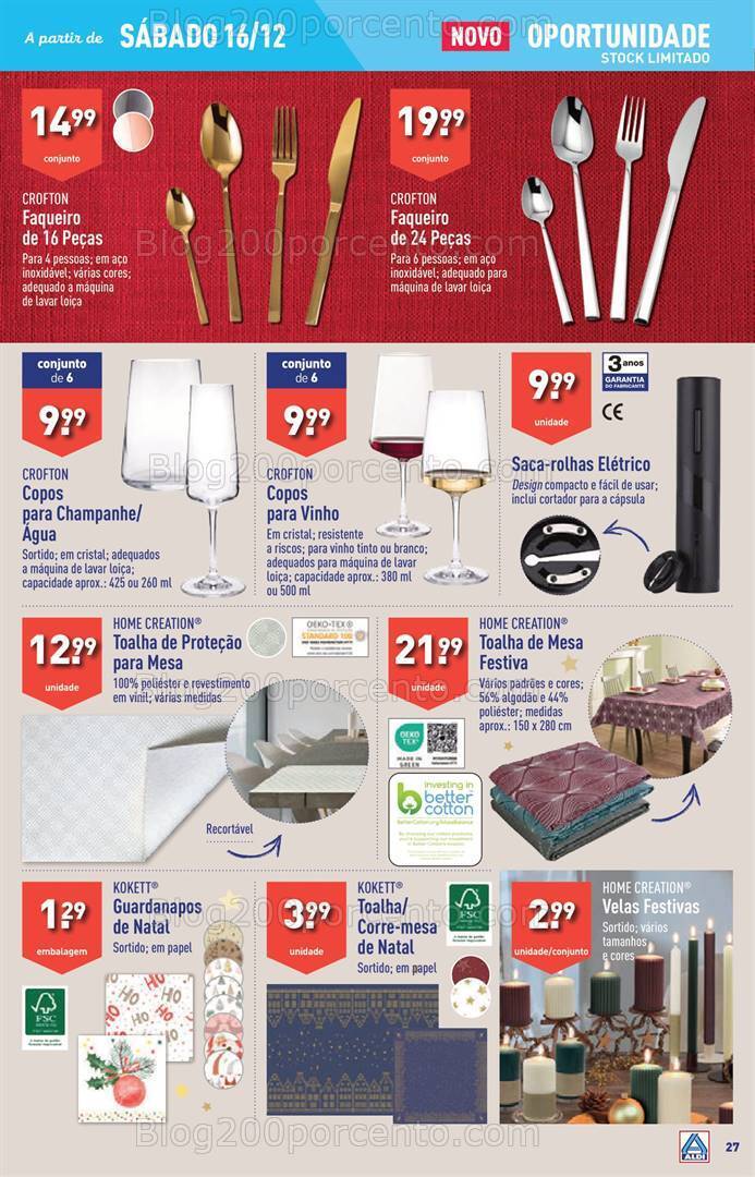 Antevisão Folheto ALDI Promoções de 13 a 19 dezembro