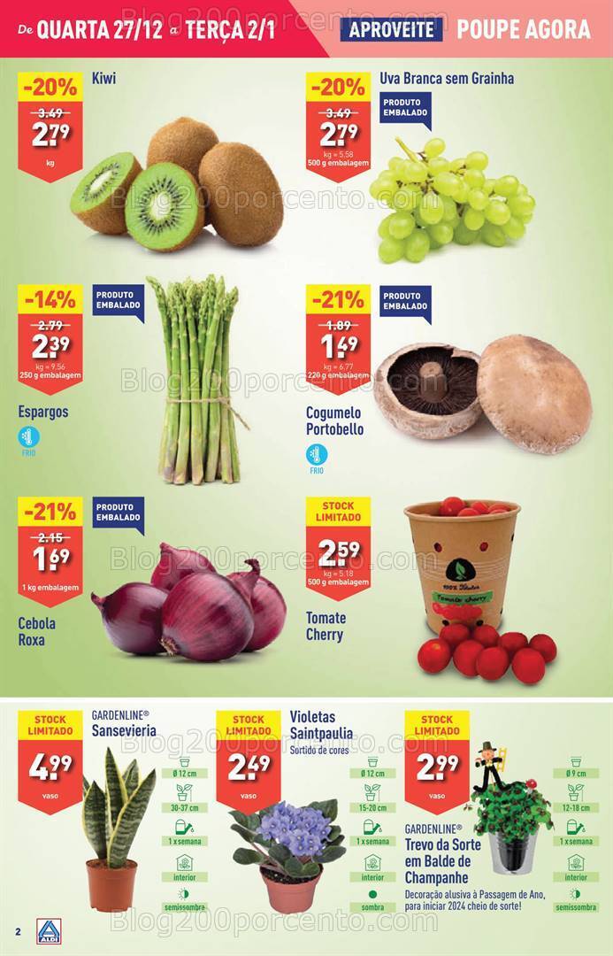 Antevisões Folheto ALDI Ano Novo Promoções de 27 dezembro a 2 janeiro