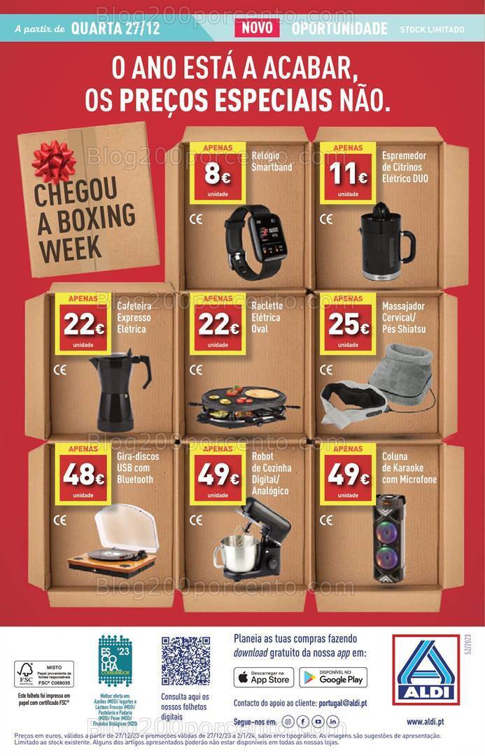 Antevisões Folheto ALDI Ano Novo Promoções de 27 dezembro a 2 janeiro