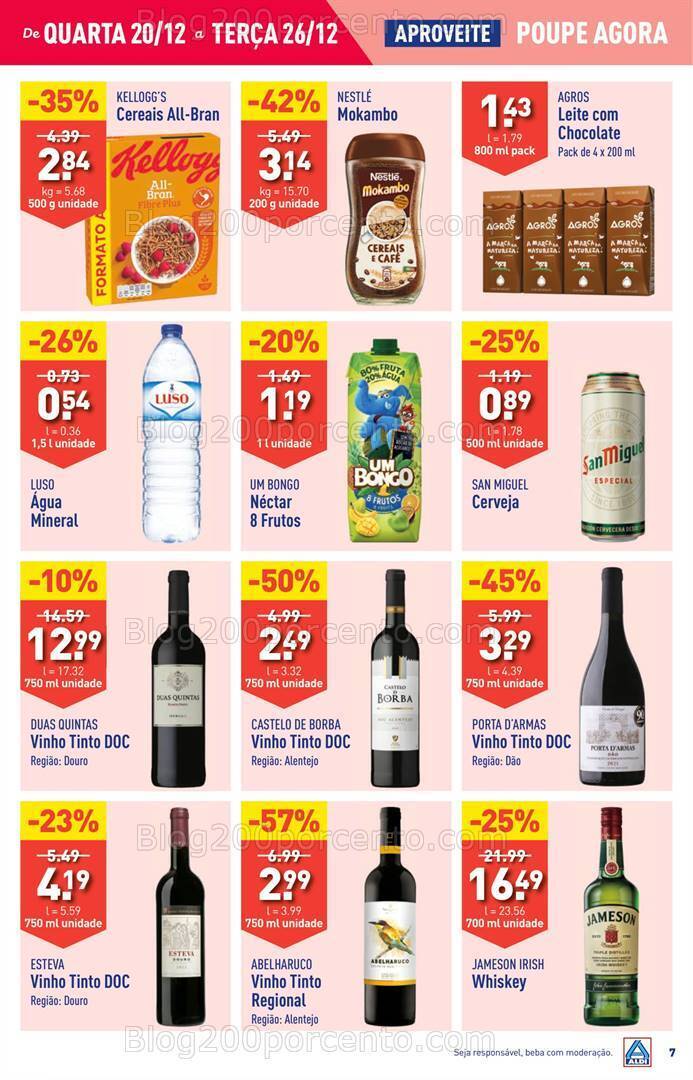 Antevisão Folheto ALDI Semana Natal Promoções de 20 a 26 dezembro