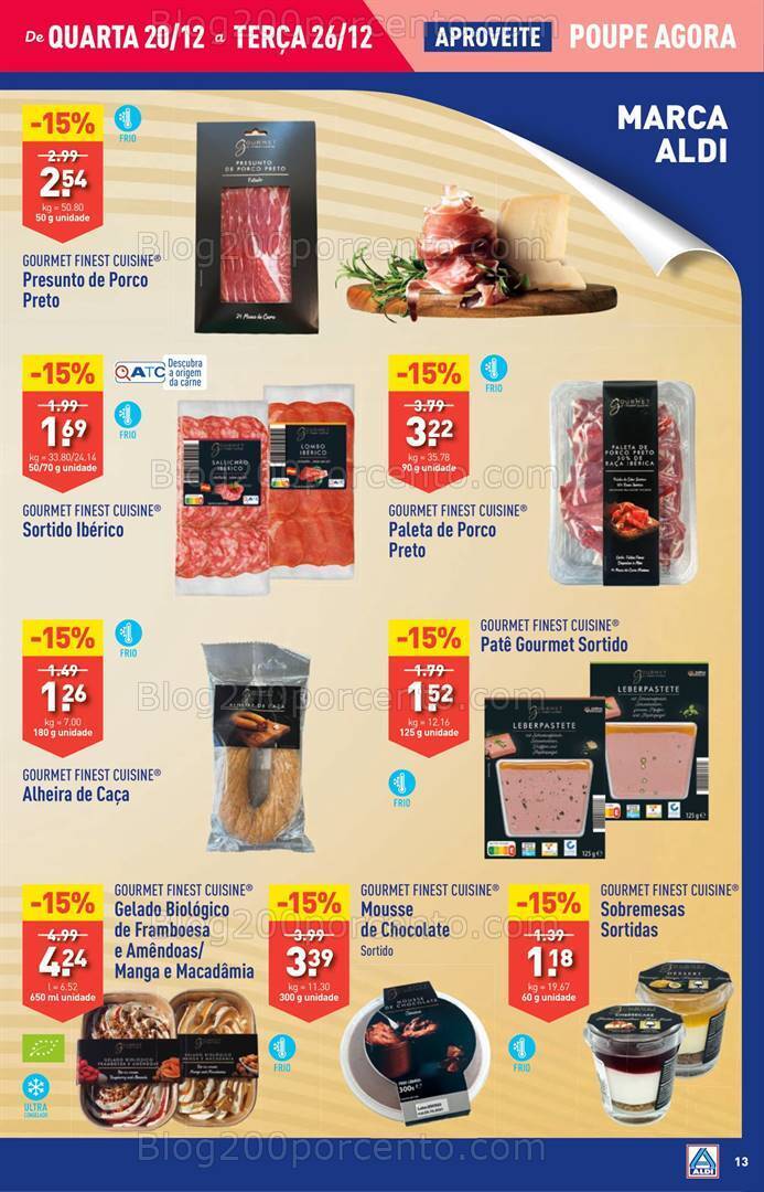 Antevisão Folheto ALDI Semana Natal Promoções de 20 a 26 dezembro