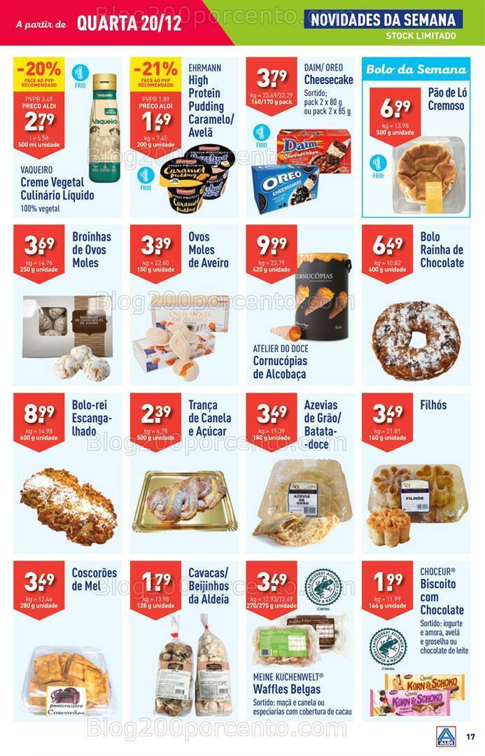 Antevisão Folheto ALDI Semana Natal Promoções de 20 a 26 dezembro