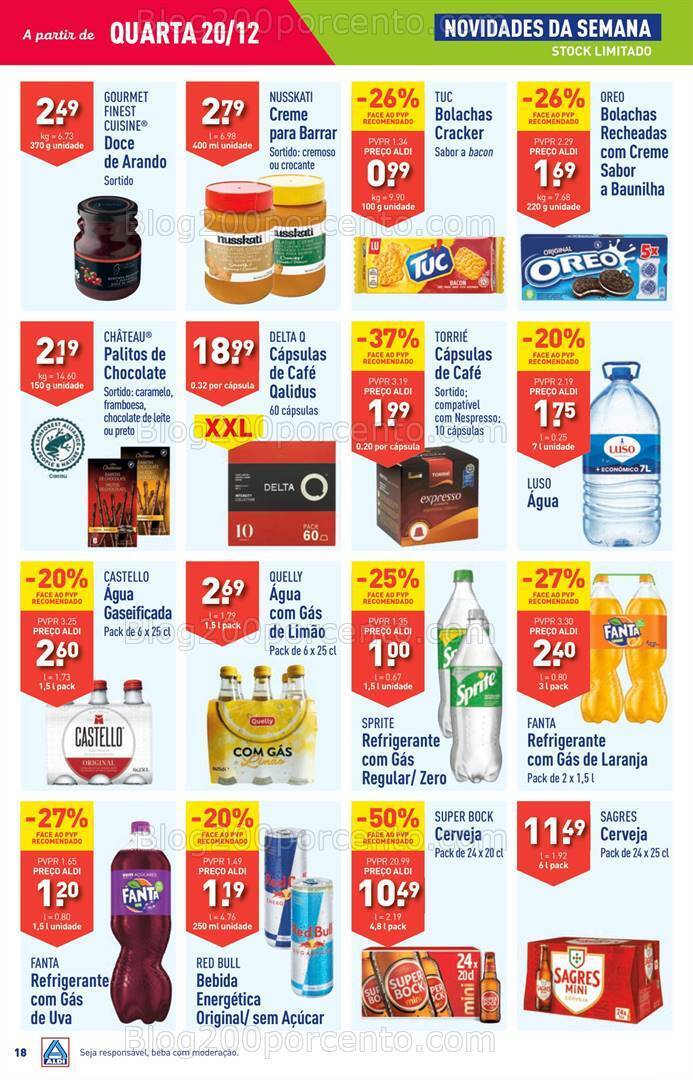 Antevisão Folheto ALDI Semana Natal Promoções de 20 a 26 dezembro