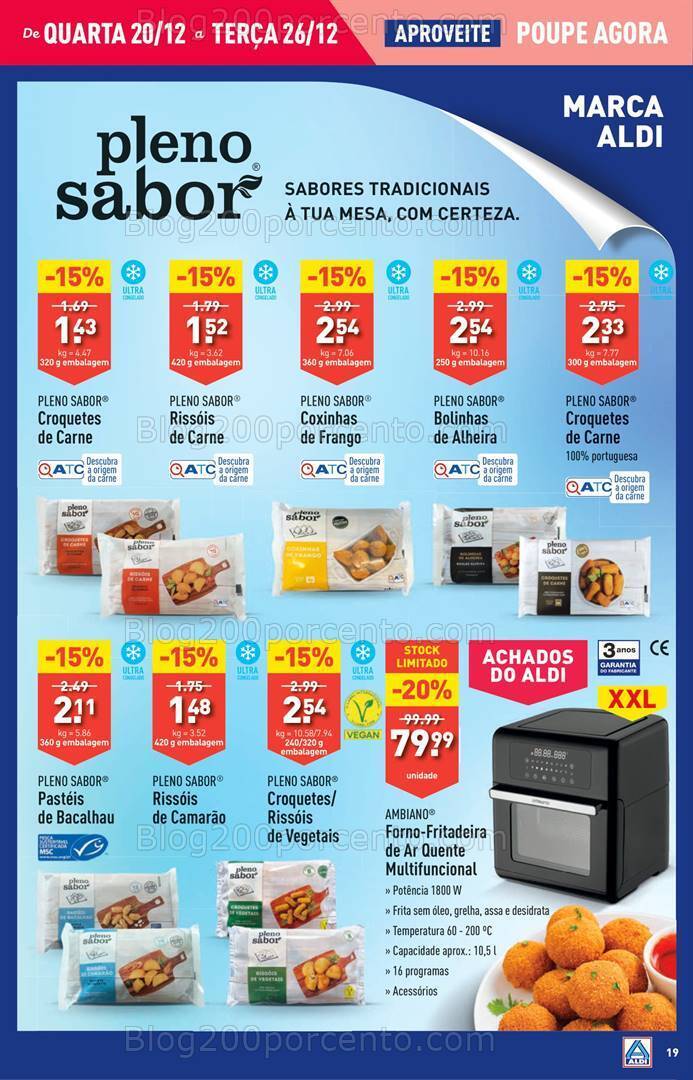 Antevisão Folheto ALDI Semana Natal Promoções de 20 a 26 dezembro