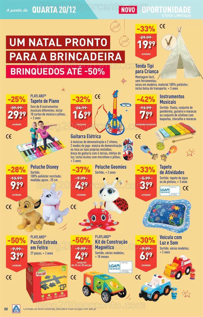 Antevisão Folheto ALDI Semana Natal Promoções de 20 a 26 dezembro