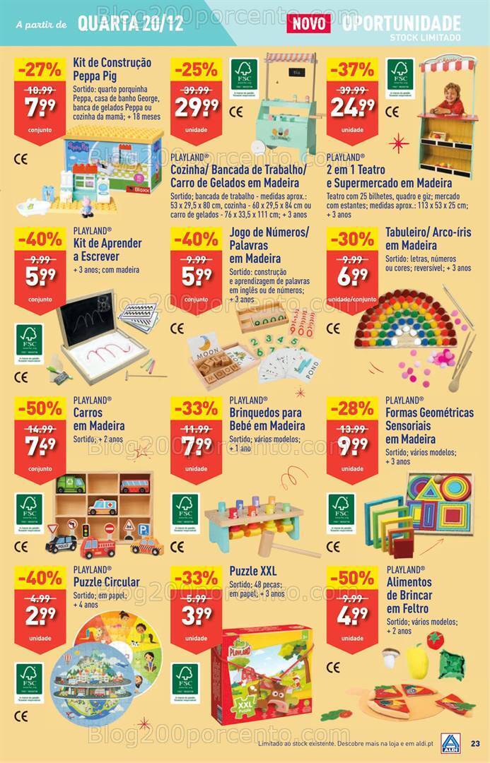 Antevisão Folheto ALDI Semana Natal Promoções de 20 a 26 dezembro