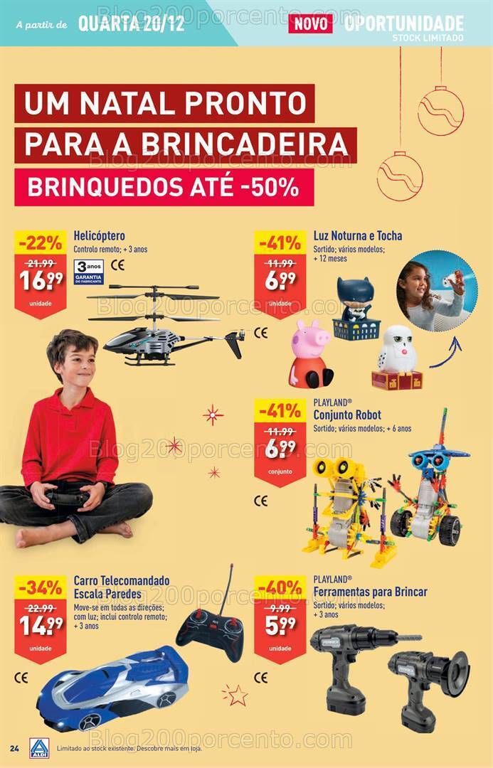 Antevisão Folheto ALDI Semana Natal Promoções de 20 a 26 dezembro