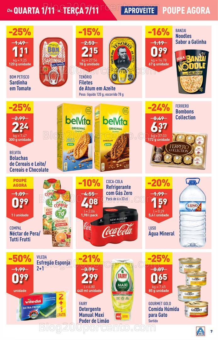 Antevisão Folheto ALDI Promoções de 1 a 7 novembro