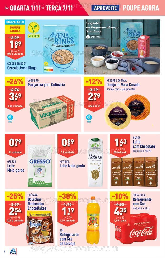 Antevisão Folheto ALDI Promoções de 1 a 7 novembro