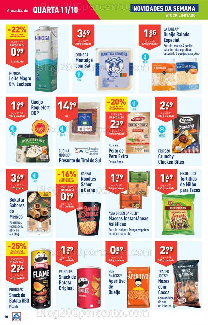 Antevisão Folheto ALDI Promoções de 11 a 17 outubro