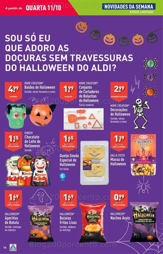 Antevisão Folheto ALDI Promoções de 11 a 17 outubro