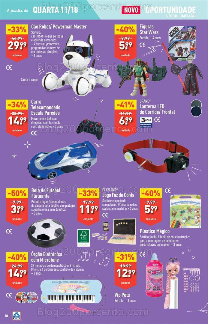 Antevisão Folheto ALDI Promoções de 11 a 17 outubro