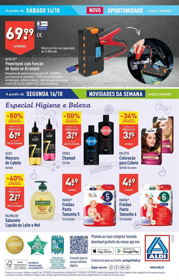 Antevisão Folheto ALDI Promoções de 11 a 17 outubro