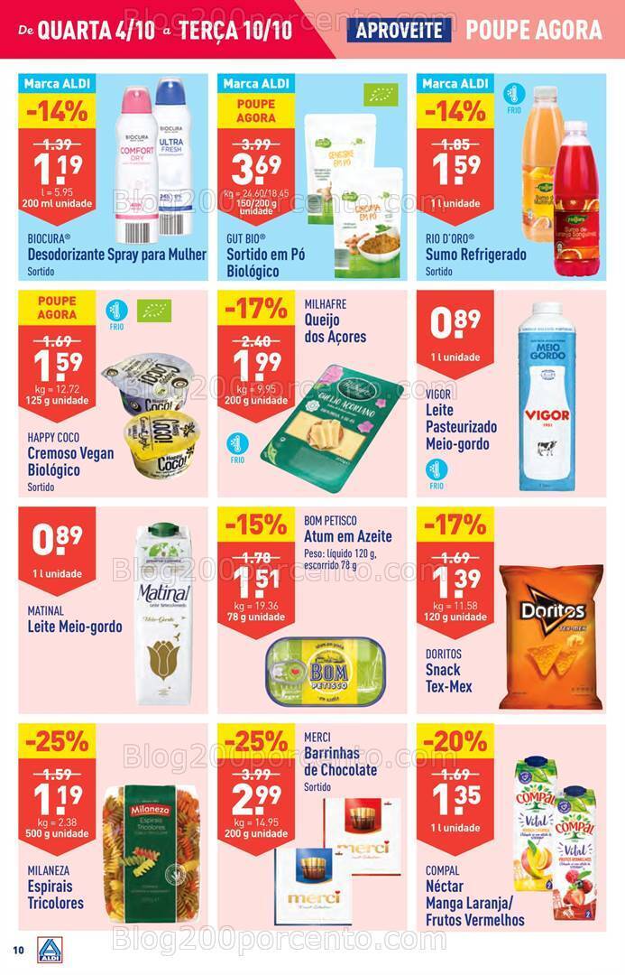 Antevisão Folheto ALDI Promoções de 4 a 10 outubro