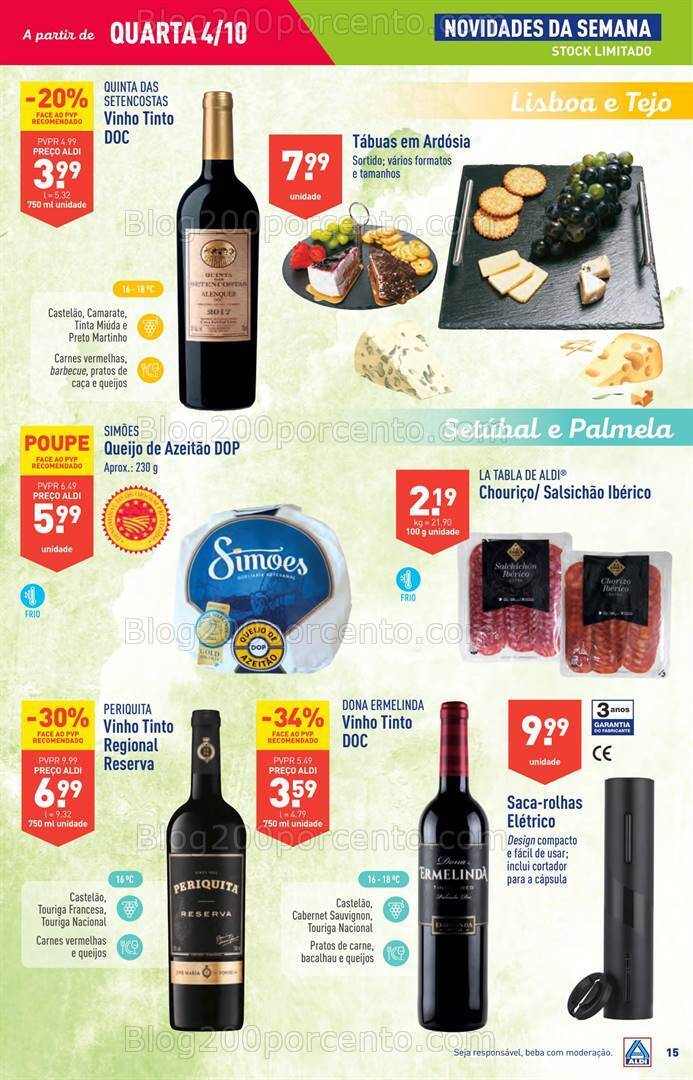 Antevisão Folheto ALDI Promoções de 4 a 10 outubro