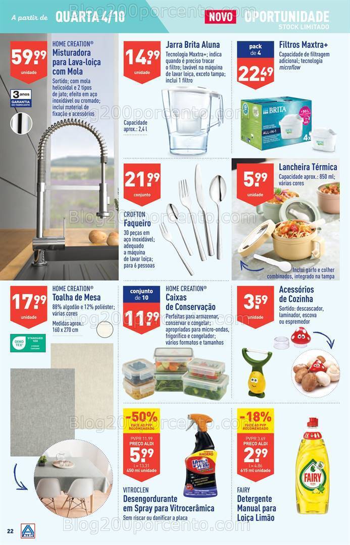 Antevisão Folheto ALDI Promoções de 4 a 10 outubro