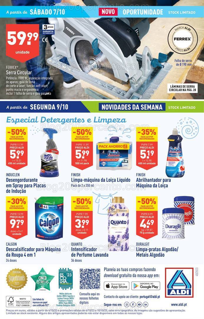 Antevisão Folheto ALDI Promoções de 4 a 10 outubro